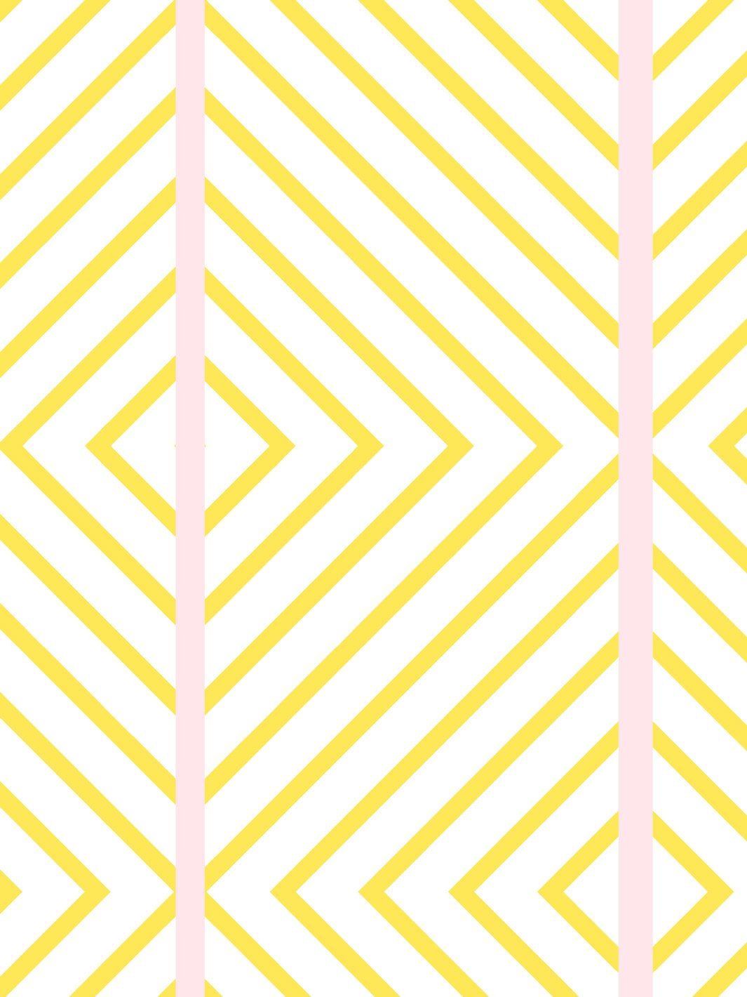 'Barbie™ Dreamhouse Diamond' Wallpaper by Barbie™ - Daffodil Pink