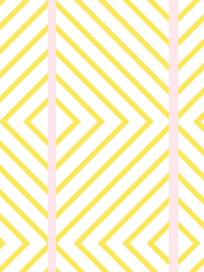 'Barbie™ Dreamhouse Diamond' Wallpaper by Barbie™ - Daffodil Pink