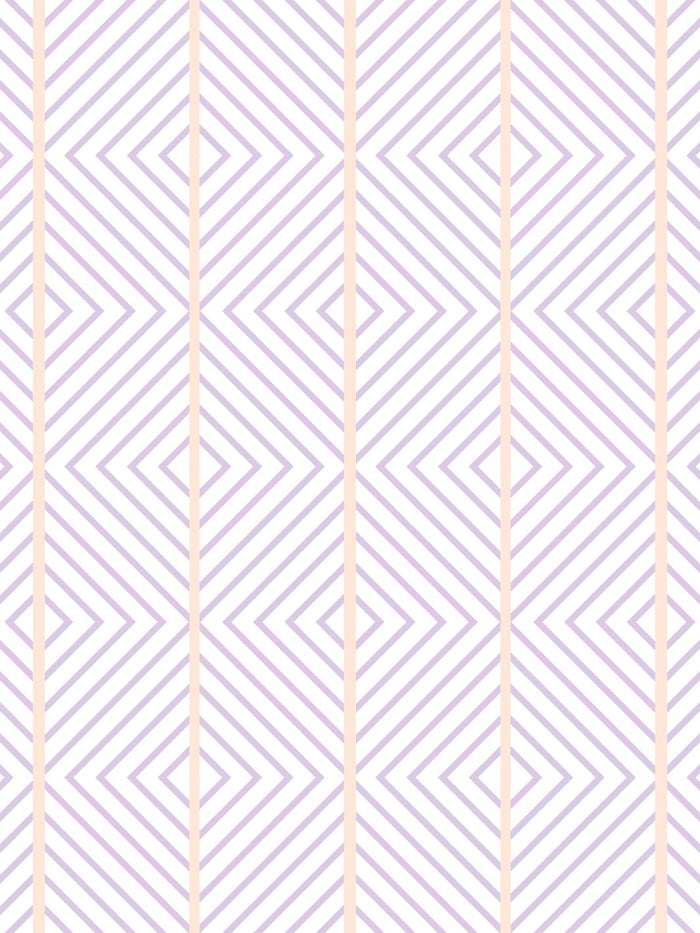 'Barbie™ Dreamhouse Diamond' Wallpaper by Barbie™ - Lavender