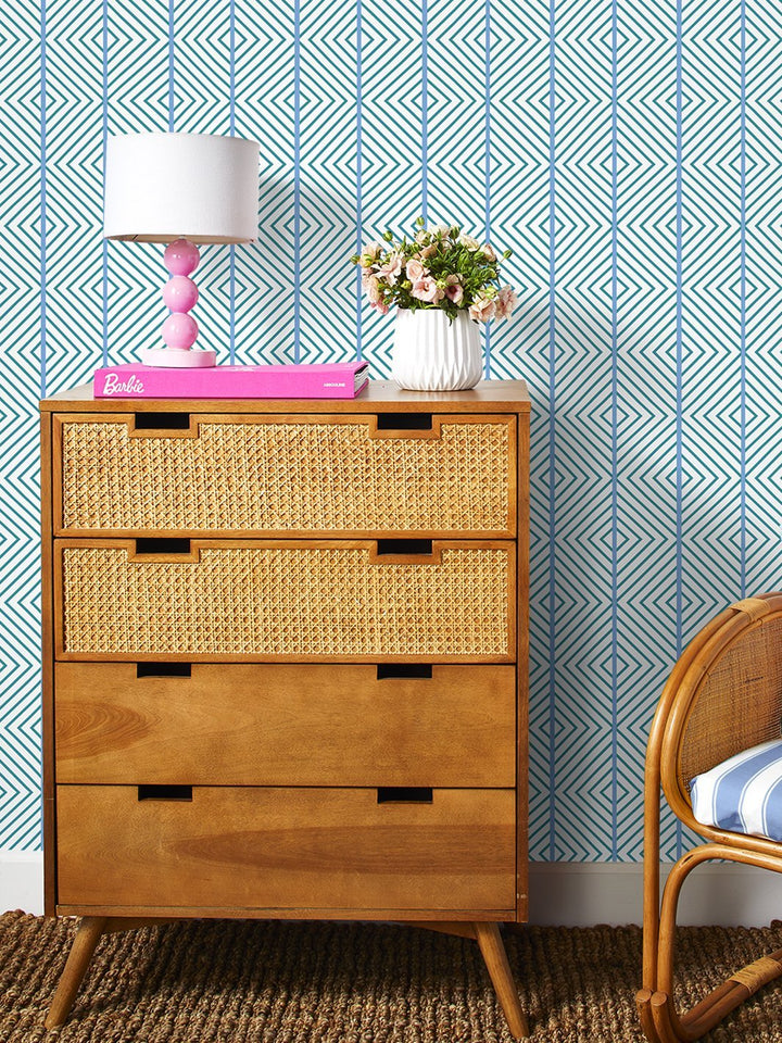 barbie-dreamhouse-diamond-wallpaper-by-barbie-teal-blue