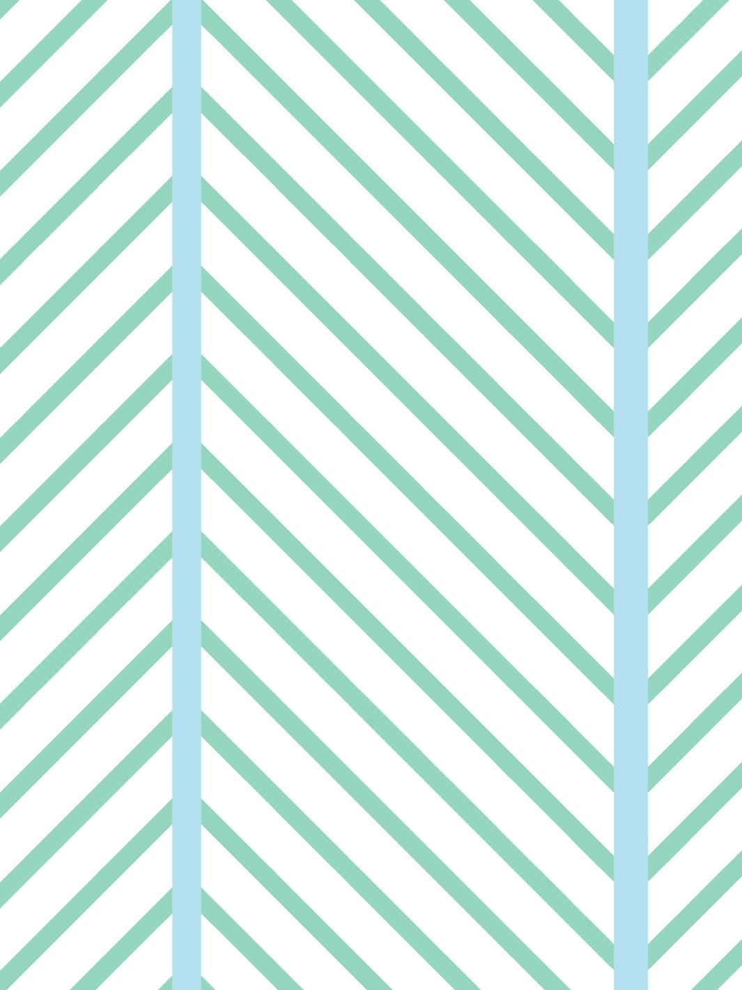 'Barbie™ Dreamhouse Herringbone' Wallpaper by Barbie™ - Caribbean Blue