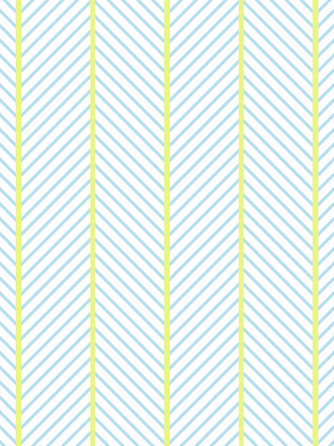 'Barbie™ Dreamhouse Herringbone' Wallpaper by Barbie™ - Citrine Blue