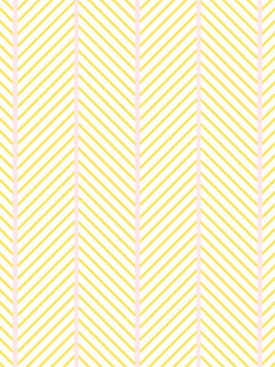 barbie dreamhouse herringbone wallpaper by barbie daffodil pink