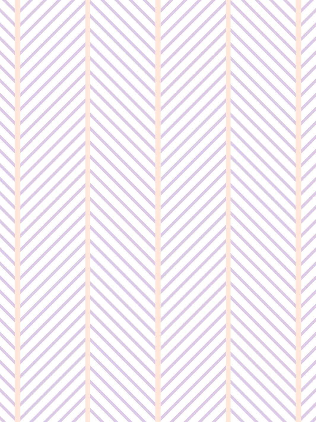 'Barbie™ Dreamhouse Herringbone' Wallpaper by Barbie™ - Lavender