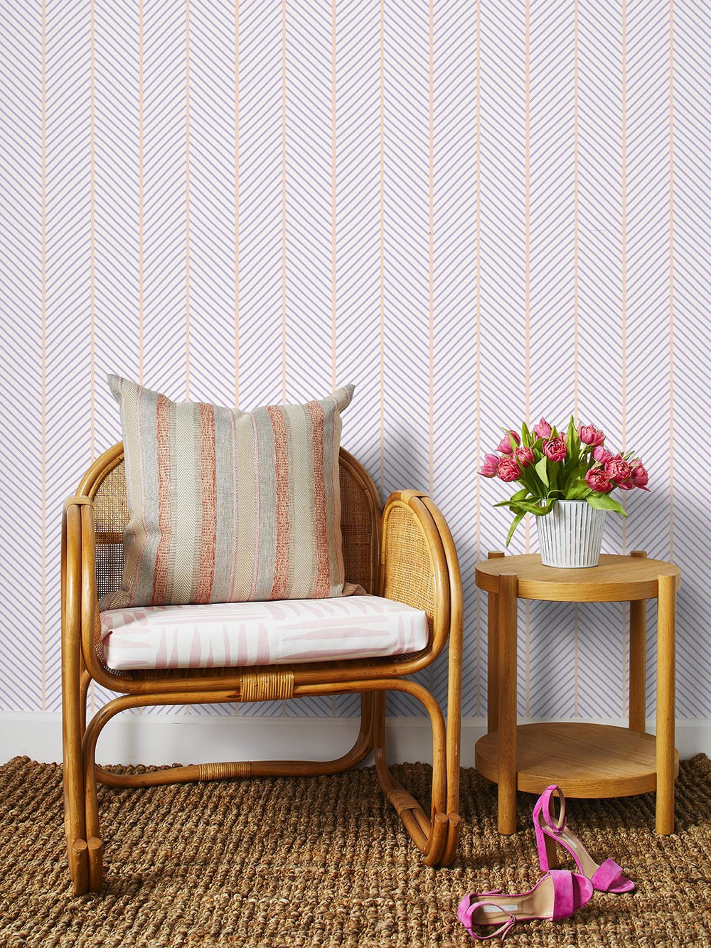 barbie-dreamhouse-herringbone-wallpaper-by-barbie-lavender