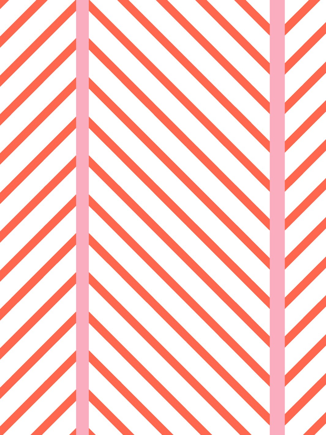 barbie dreamhouse herringbone wallpaper by barbie persimmon pink