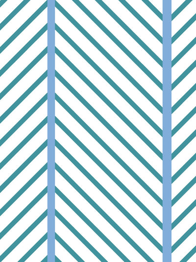 barbie dreamhouse herringbone wallpaper by barbie teal blue