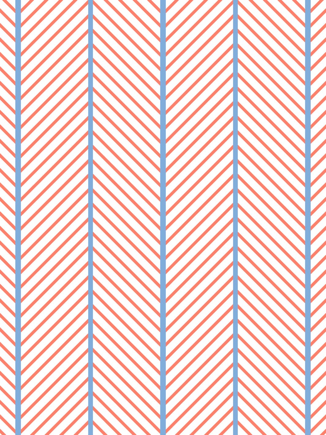 'Barbie™ Dreamhouse Herringbone' Wallpaper by Barbie™ - Watermelon Denim