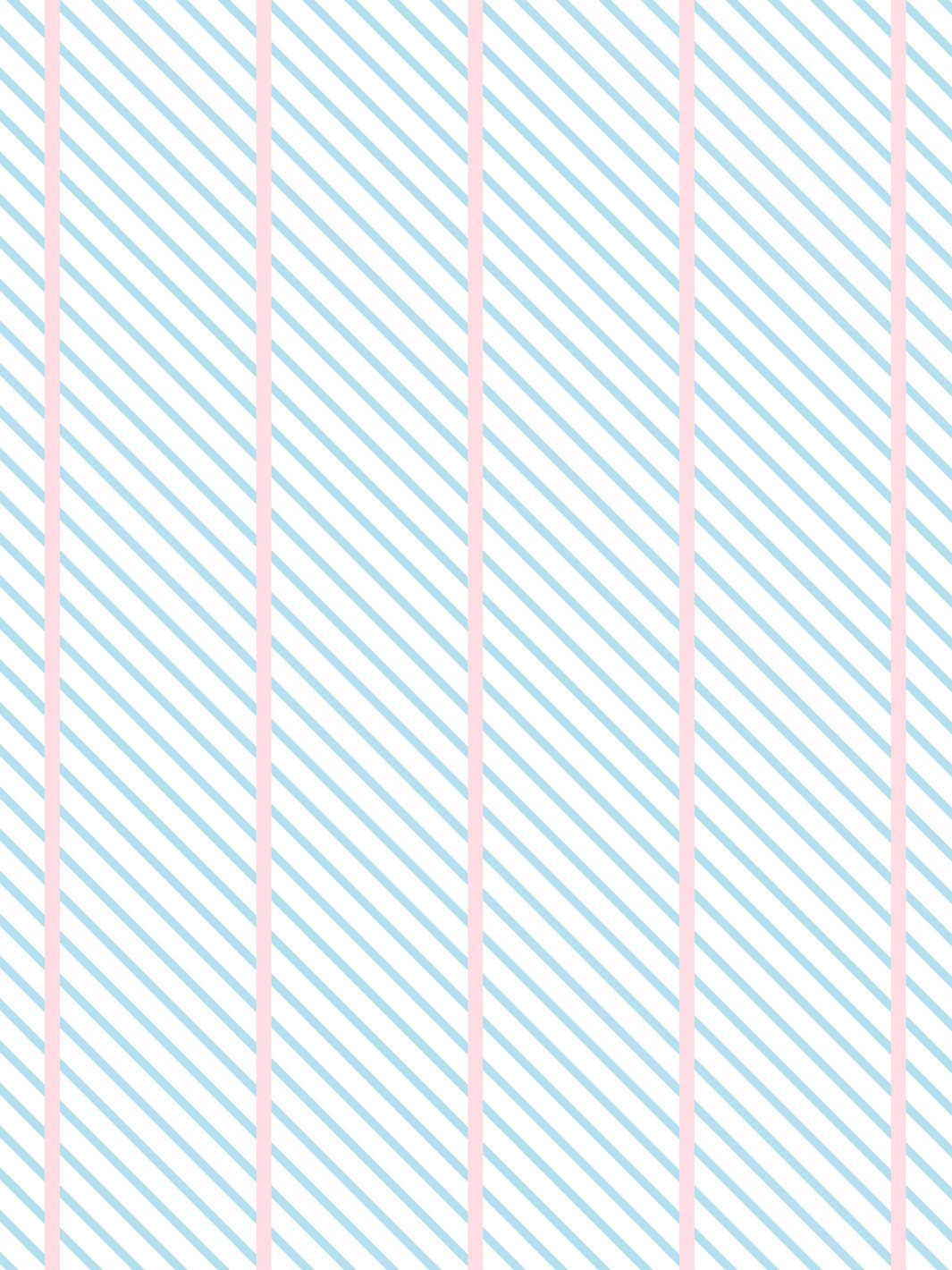 'Barbie™ Dreamhouse Stripes' Wallpaper by Barbie™ - Baby Blue Pink