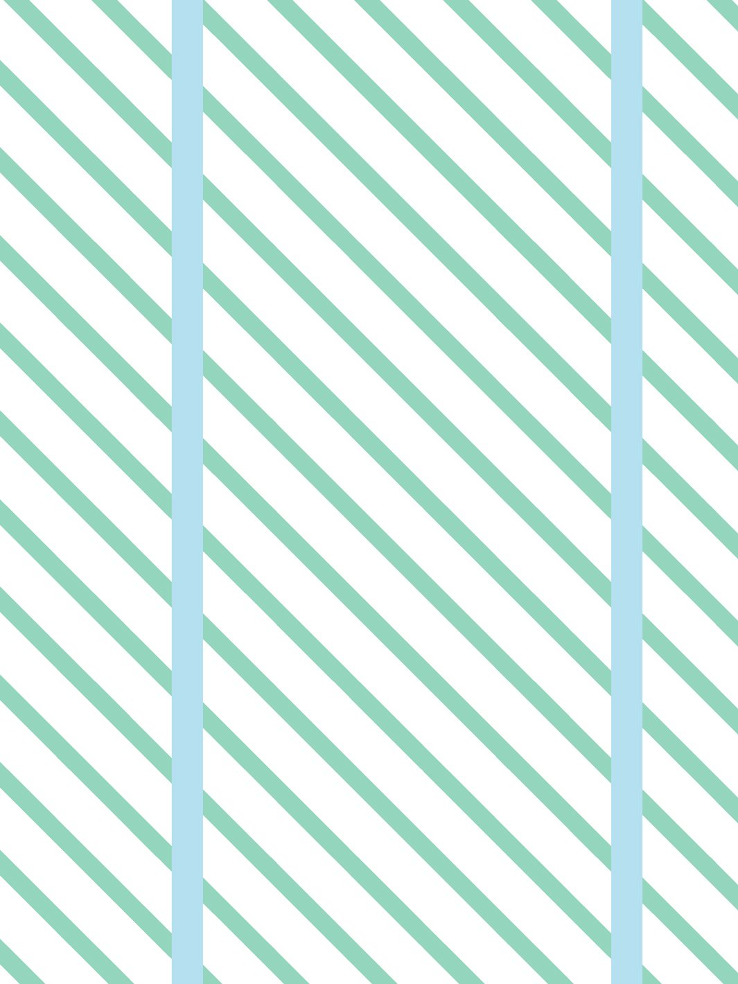 'Barbie™ Dreamhouse Stripes' Wallpaper by Barbie™ - Caribbean Blue