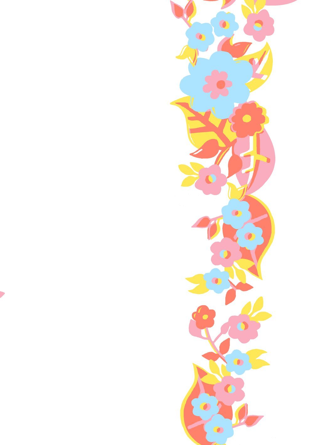 floral-stripe-wallpaper-by-barbie-watermelon-blue