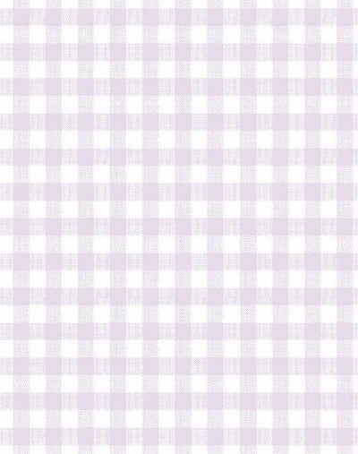 'Barbie™ Gingham' Wallpaper by Barbie™ - Lilac