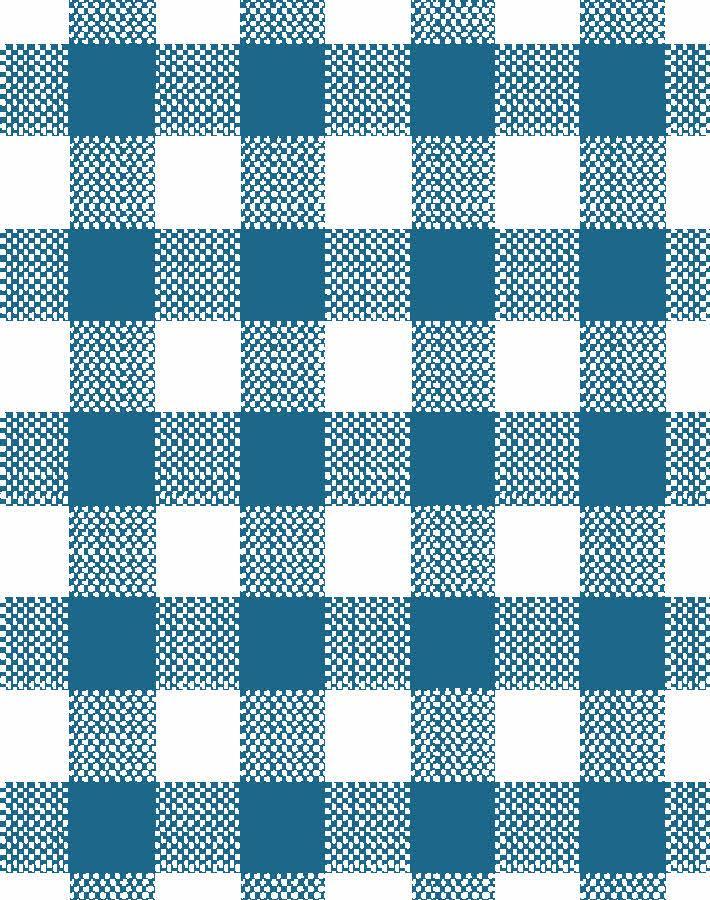 'Barbie™ Gingham' Wallpaper by Barbie™ - Cadet Blue