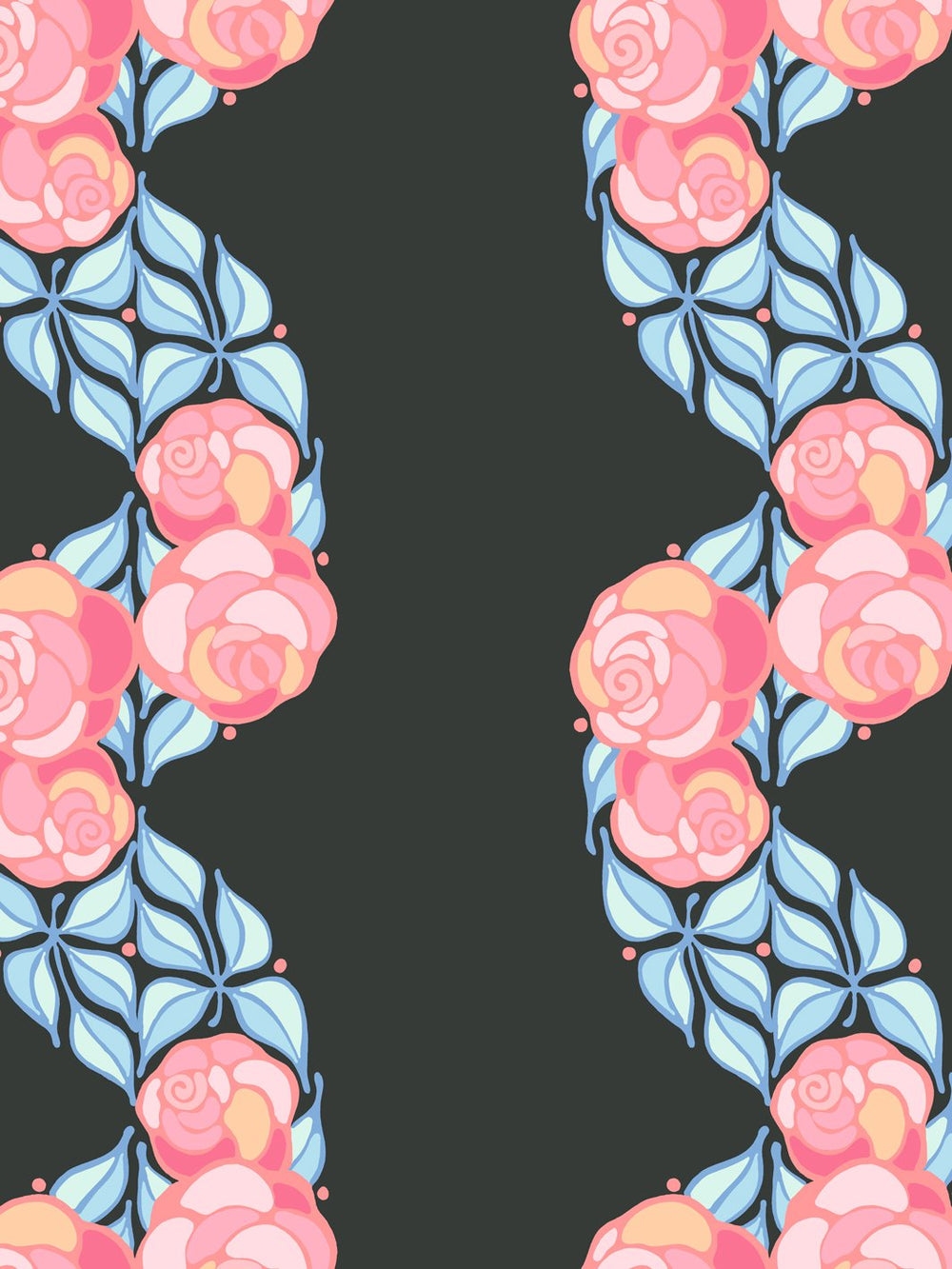 groovy-floral-stripe-wallpaper-by-barbie-charcoal
