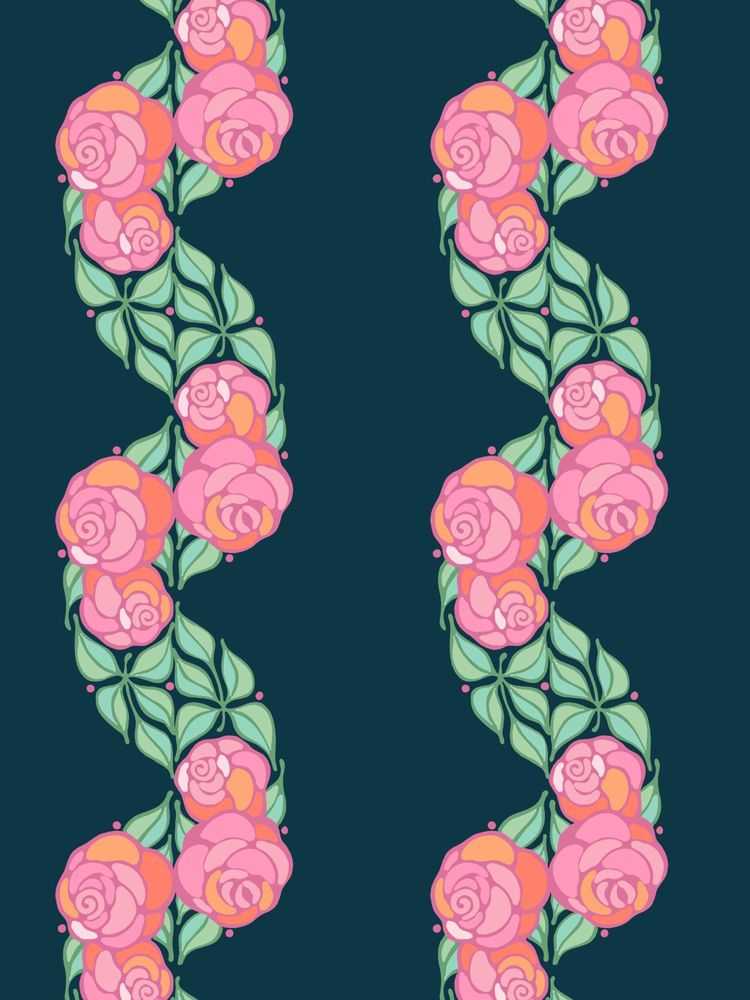 groovy-floral-stripe-wallpaper-by-barbie-peacock