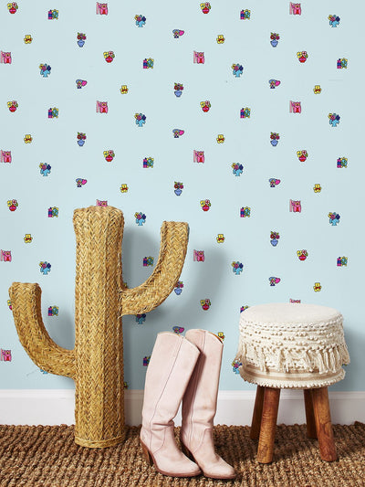 barbie stickers wallpaper by barbie blue