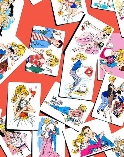 barbie trading cards wallpaper by barbie red