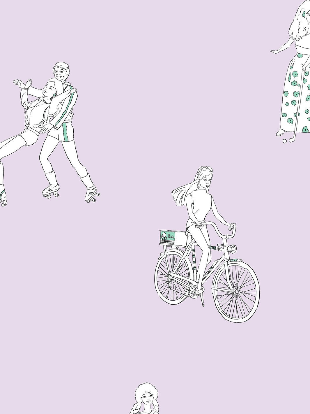 barbie and friends wallpaper by barbie lavender