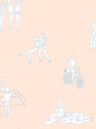 barbie and friends wallpaper by barbie peach