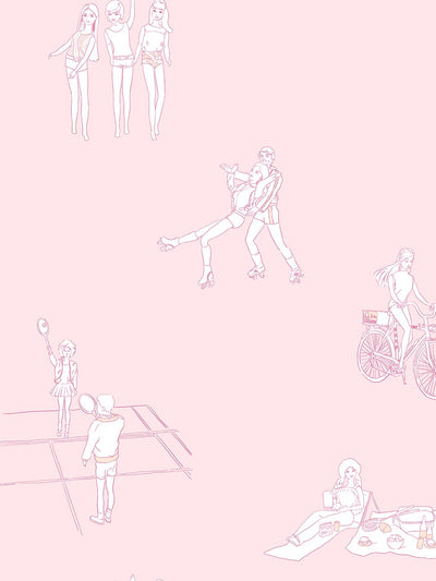 barbie and friends wallpaper by barbie pink