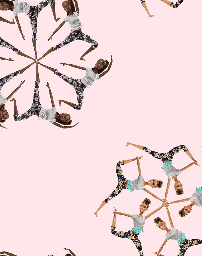 made to move stars wallpaper by barbie pink