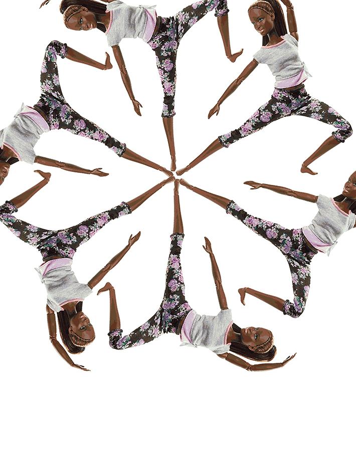made to move stars wallpaper by barbie white