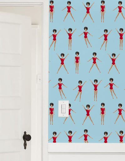 brunette barbie in motion wallpaper by barbie baby blue