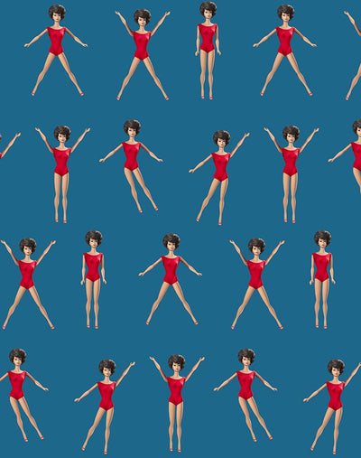 brunette barbie in motion wallpaper by barbie cadet blue