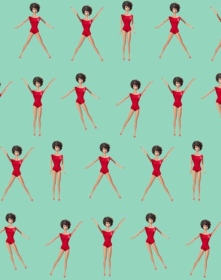 brunette barbie in motion wallpaper by barbie caribbean