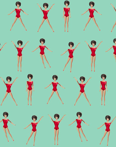 brunette barbie in motion wallpaper by barbie caribbean