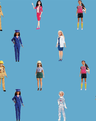 'Career Barbie™' Wallpaper by Barbie™ - Blue