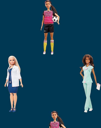 'Career Barbie™' Wallpaper by Barbie™ - Navy