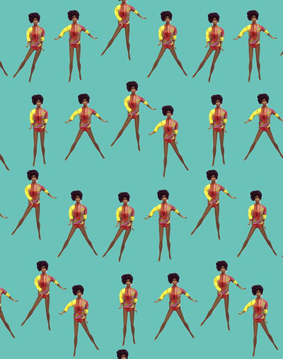 'Christie™ in Motion' Wallpaper by Barbie™ - Calypso