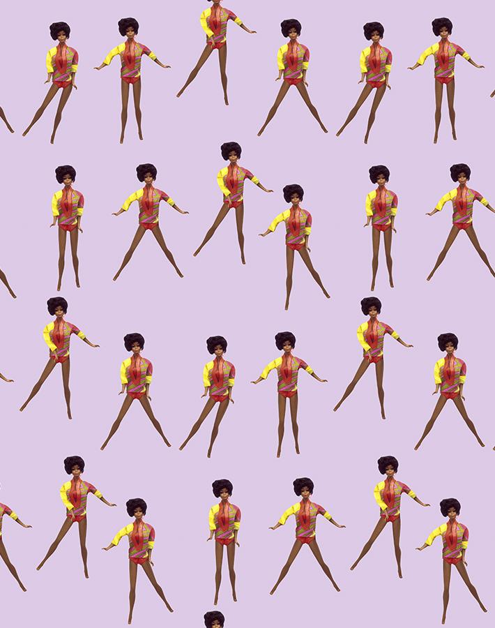 'Christie™ in Motion' Wallpaper by Barbie™ - Lavender