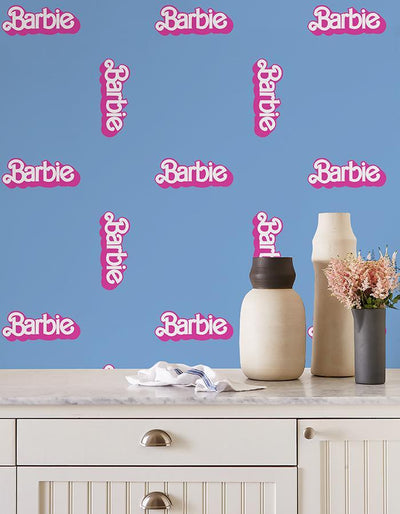 barbie 80s logo wallpaper by barbie denim