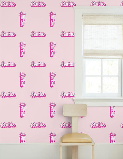 barbie 80s logo wallpaper by barbie pink