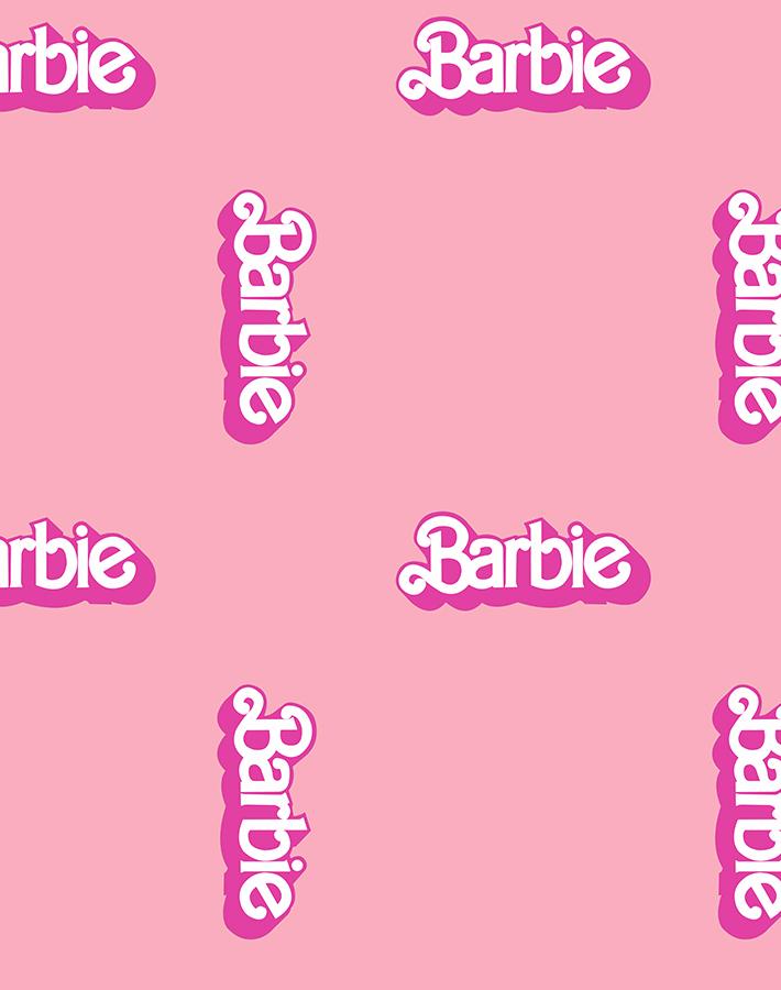 'Barbie™ 80s Logo' Wallpaper by Barbie™ - Bubblegum