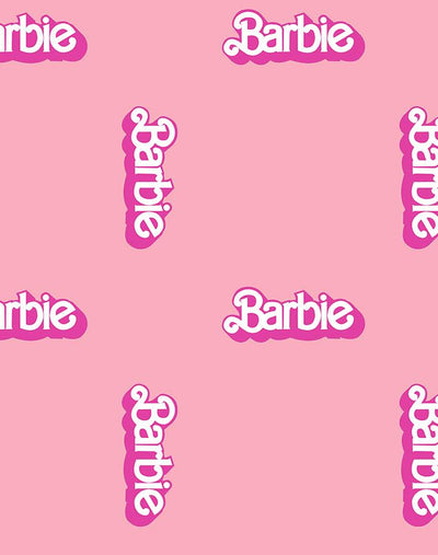 'Barbie™ 80s Logo' Wallpaper by Barbie™ - Bubblegum