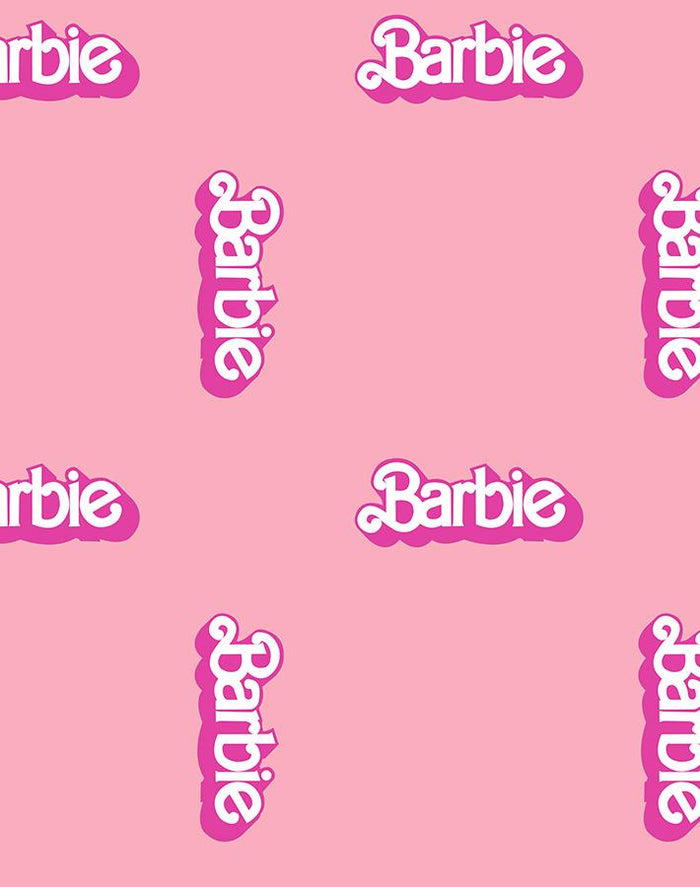 'Barbie™ 80s Logo' Wallpaper by Barbie™ - Bubblegum