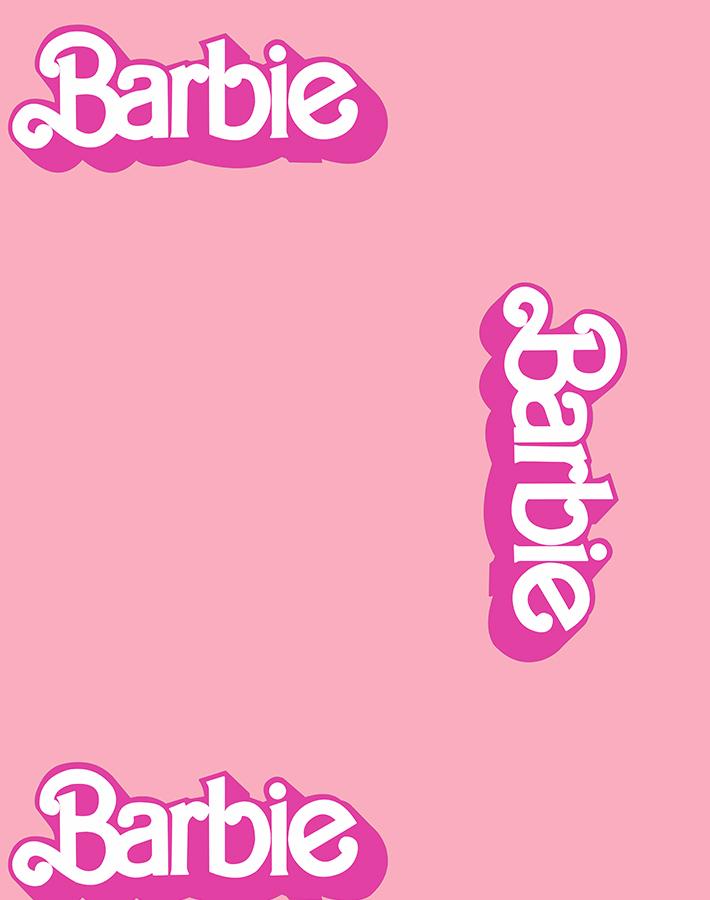 vintage barbie logo wallpaper