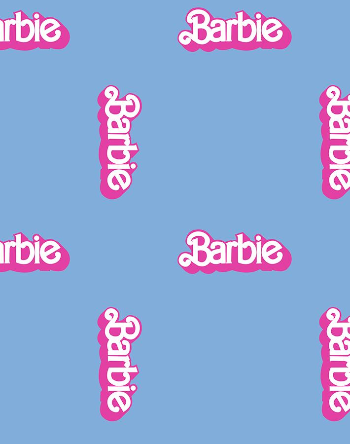 'Barbie™ 80s Logo' Wallpaper by Barbie™ - Denim