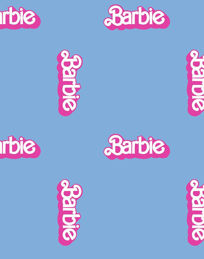 'Barbie™ 80s Logo' Wallpaper by Barbie™ - Denim