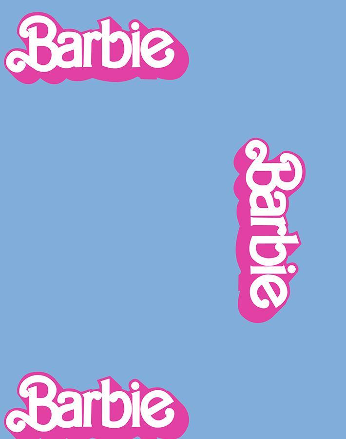 'Barbie™ 80s Logo' Wallpaper by Barbie™ - Denim