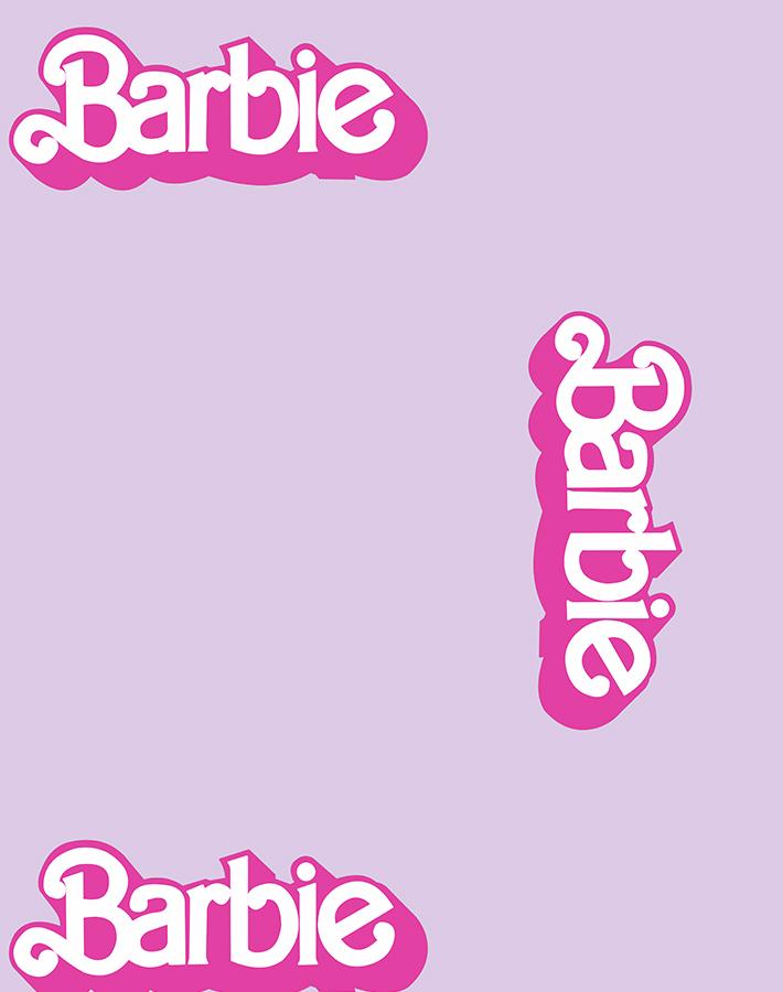'Barbie™ 80s Logo' Wallpaper by Barbie™ - Lavender