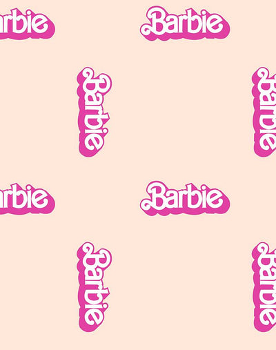 barbie 80s logo wallpaper by barbie peach