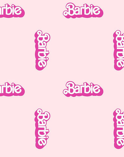 'Barbie™ 80s Logo' Wallpaper by Barbie™ - Pink