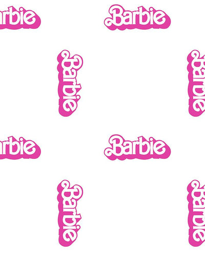 'Barbie™ 80s Logo' Wallpaper by Barbie™ - White