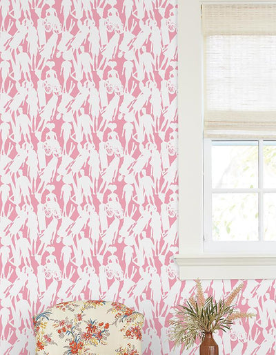 fashionista silhouettes wallpaper by barbie bubblegum