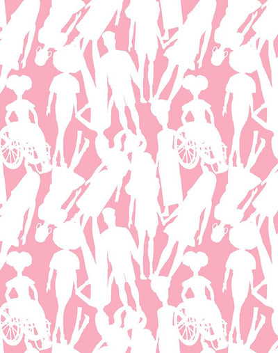 fashionista silhouettes wallpaper by barbie bubblegum