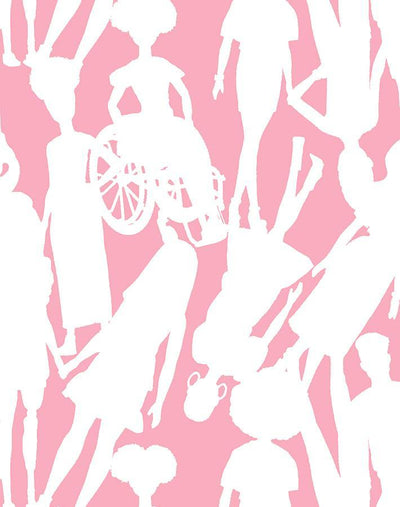 fashionista silhouettes wallpaper by barbie bubblegum